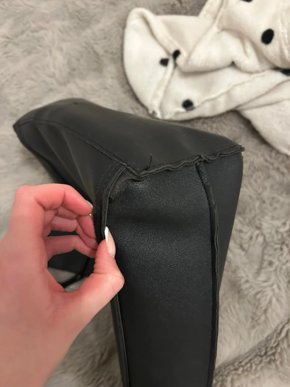 Svart skolväska i syntet - 3