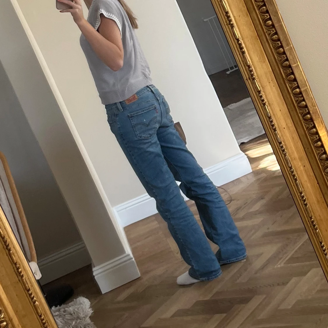 Levis 501 ljusblå jeans bootcut - 2