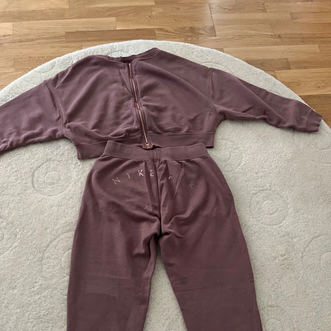 Lila croppad Nike Air sweatshirt - 3