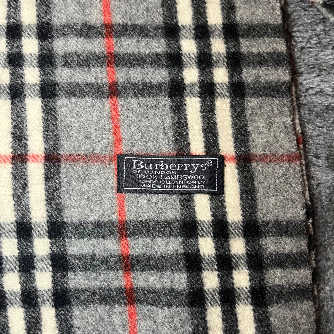 Rutig halsduk från Burberrys i ull - 1