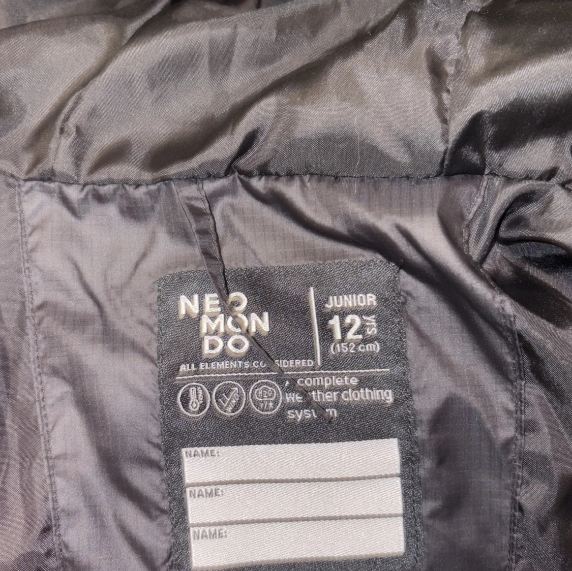 Svart lång dunjacka från Neomondo - 4