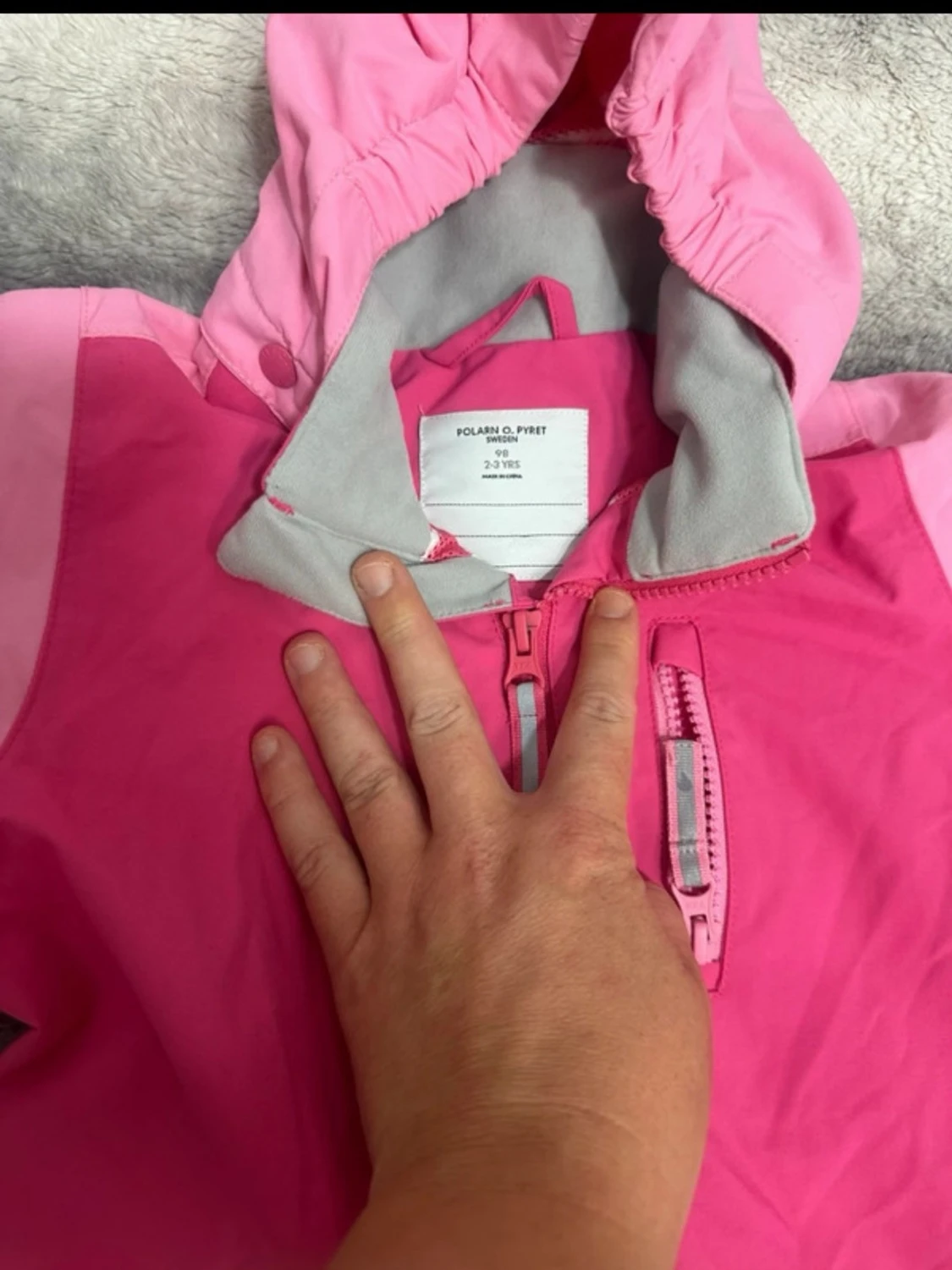 Rosa skaloverall Polarn O. Pyret stl 98 - 3