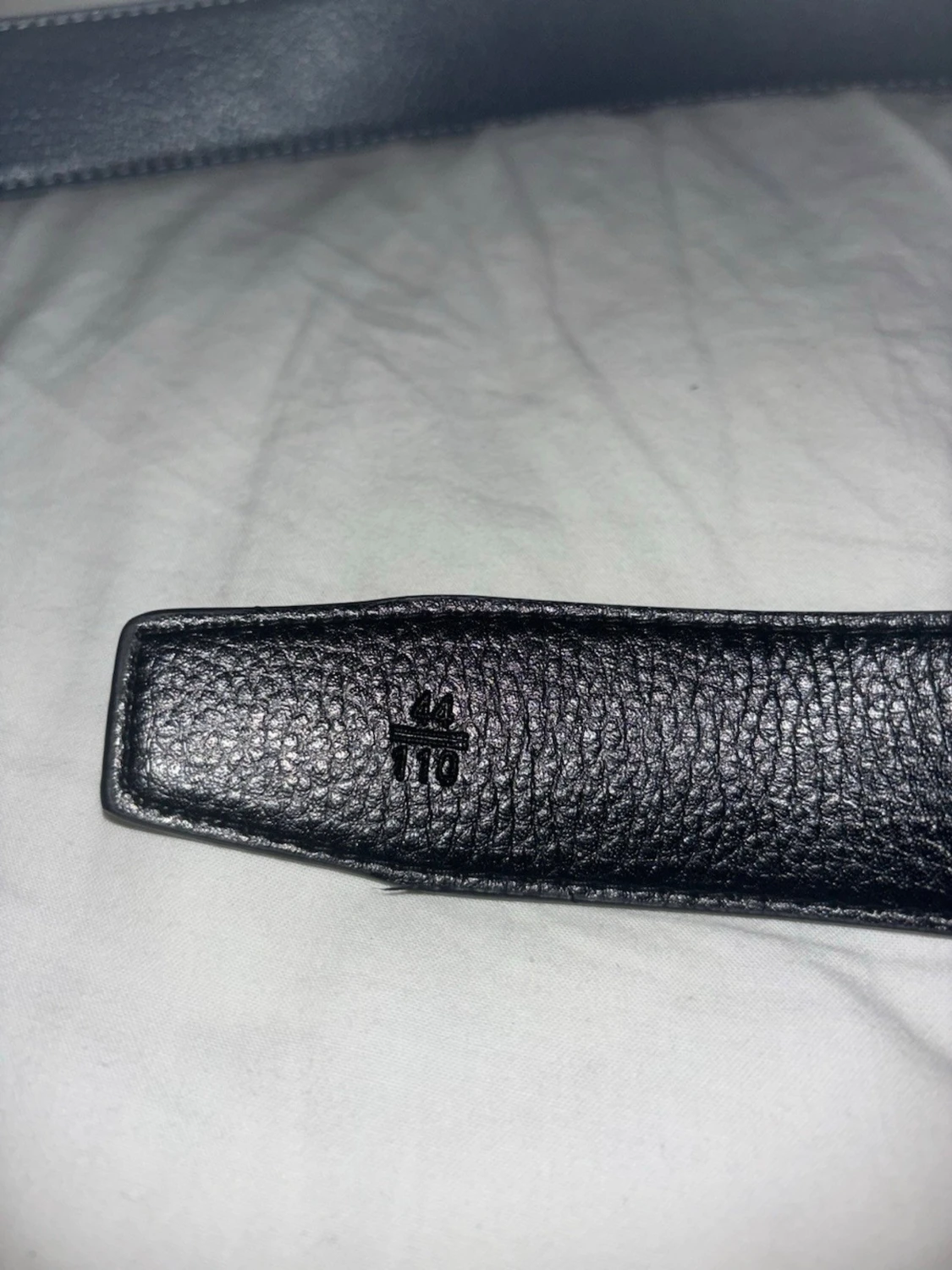 Läder bälte med silver spänne - 2