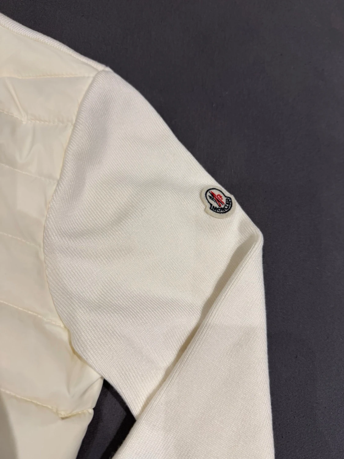 Moncler womens white cardigan jacket S - 1
