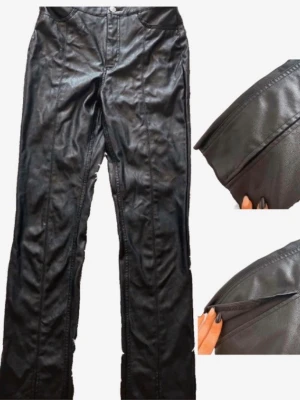Faux Leather Trousers | H&M | Size M/38 | Lightly Work & Stylish - 🌟 Lightly worn – only used a few times – Still in great condition, looks and feels like new. 👖 Classic faux leather trousers from H&M – edgy yet versatile, perfect for elevating any outfit. ✨ Size M / 38 – True to size with a comfortable, flattering fit. 🛍️ Easy to style – Pair with a casual tee, a cozy sweater, or a sleek blouse for day-to-night looks. ⚡ Open to offers – Quick sale welcome, ready to ship fast!