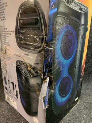 Andersson PYB-3100 Partyhögtalare - Andersson PYB-3100 är en bärbar partyhögtalare med Bluetooth, USB/TF-kort, mikrofoningångar och inbyggt batteri. Bra ljud för fester, med LED-ljus och lätt att ta med.