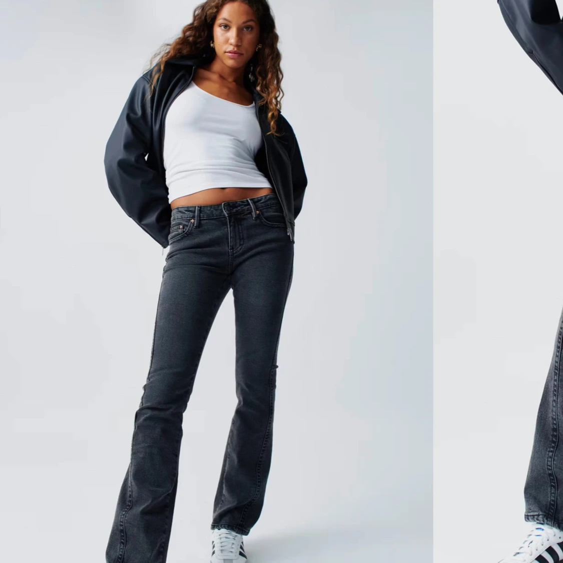 Svarta bootcut jeans