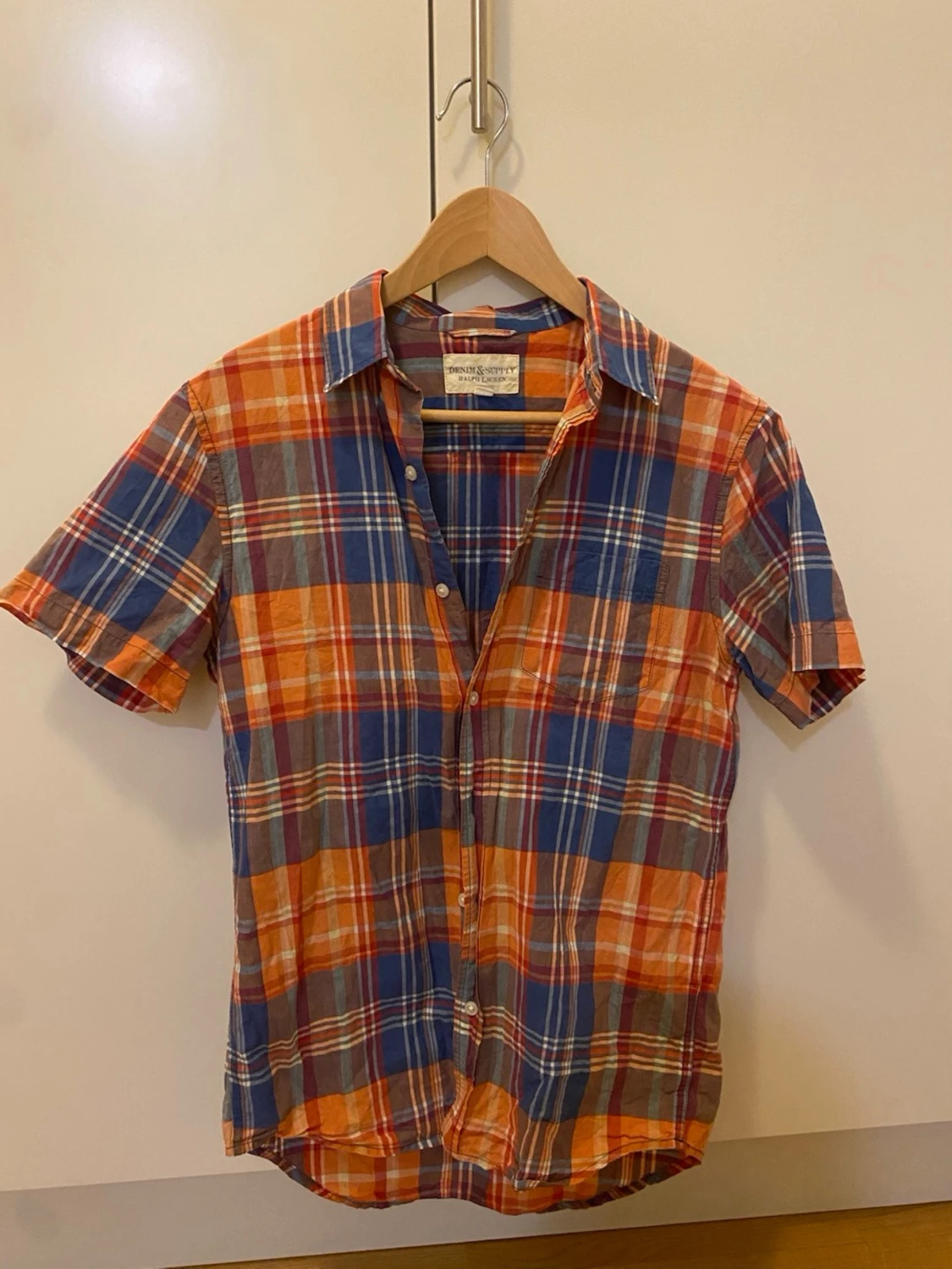 Rutig kortärmad skjorta Ralph Lauren