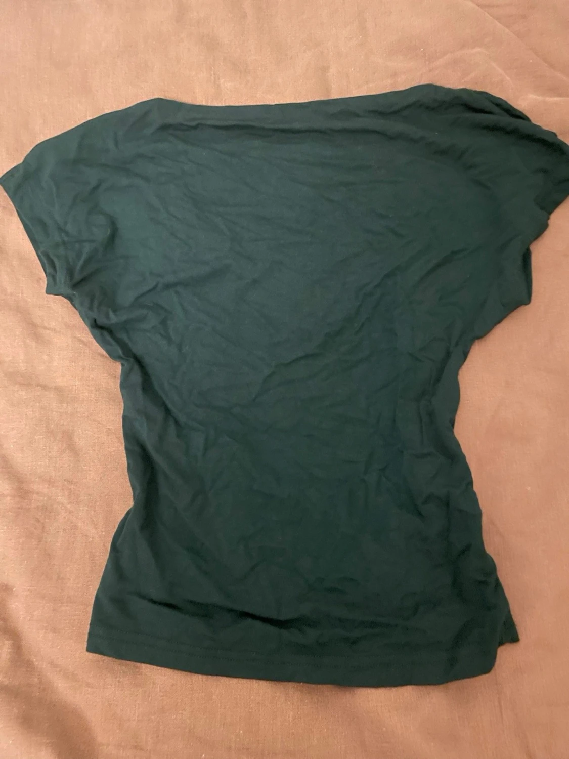 Mörkgrön croppad topp - 1