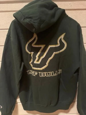 Champion hoodie  - Grön college Hoodie med dragkedja. Storlek m