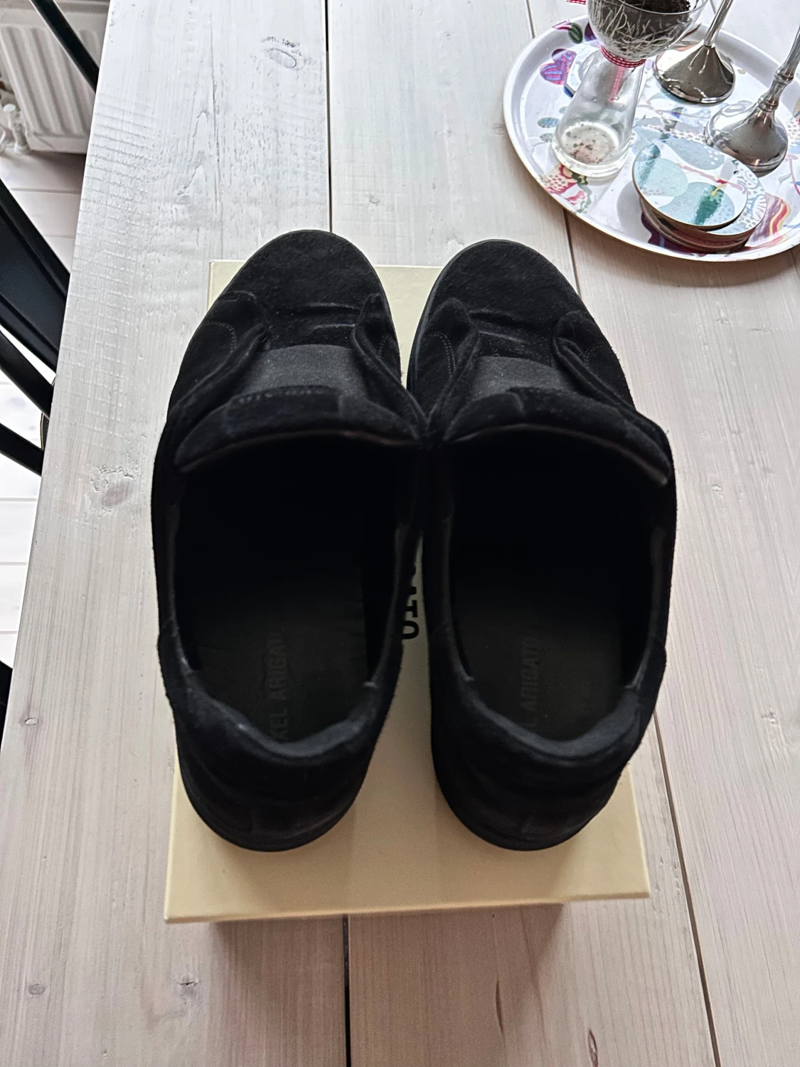 Svarta sneakers Axel Arigato mocka - 3