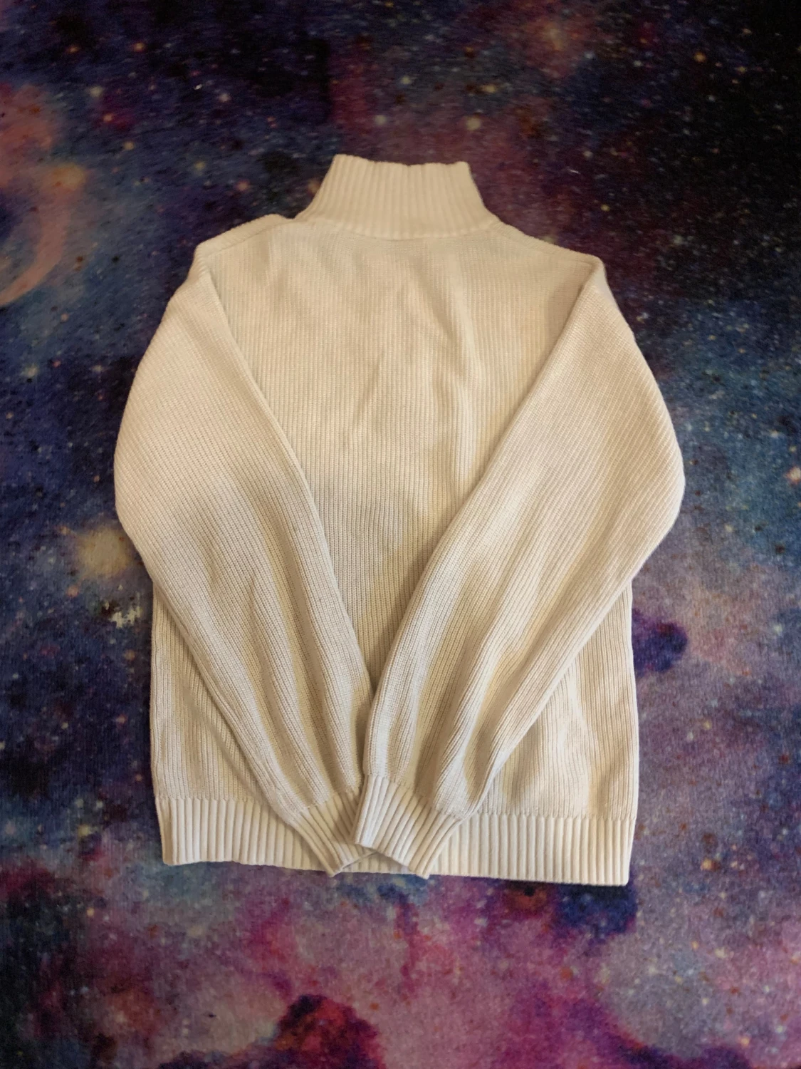 Beige stickad half zip tröja Kappahl - 1