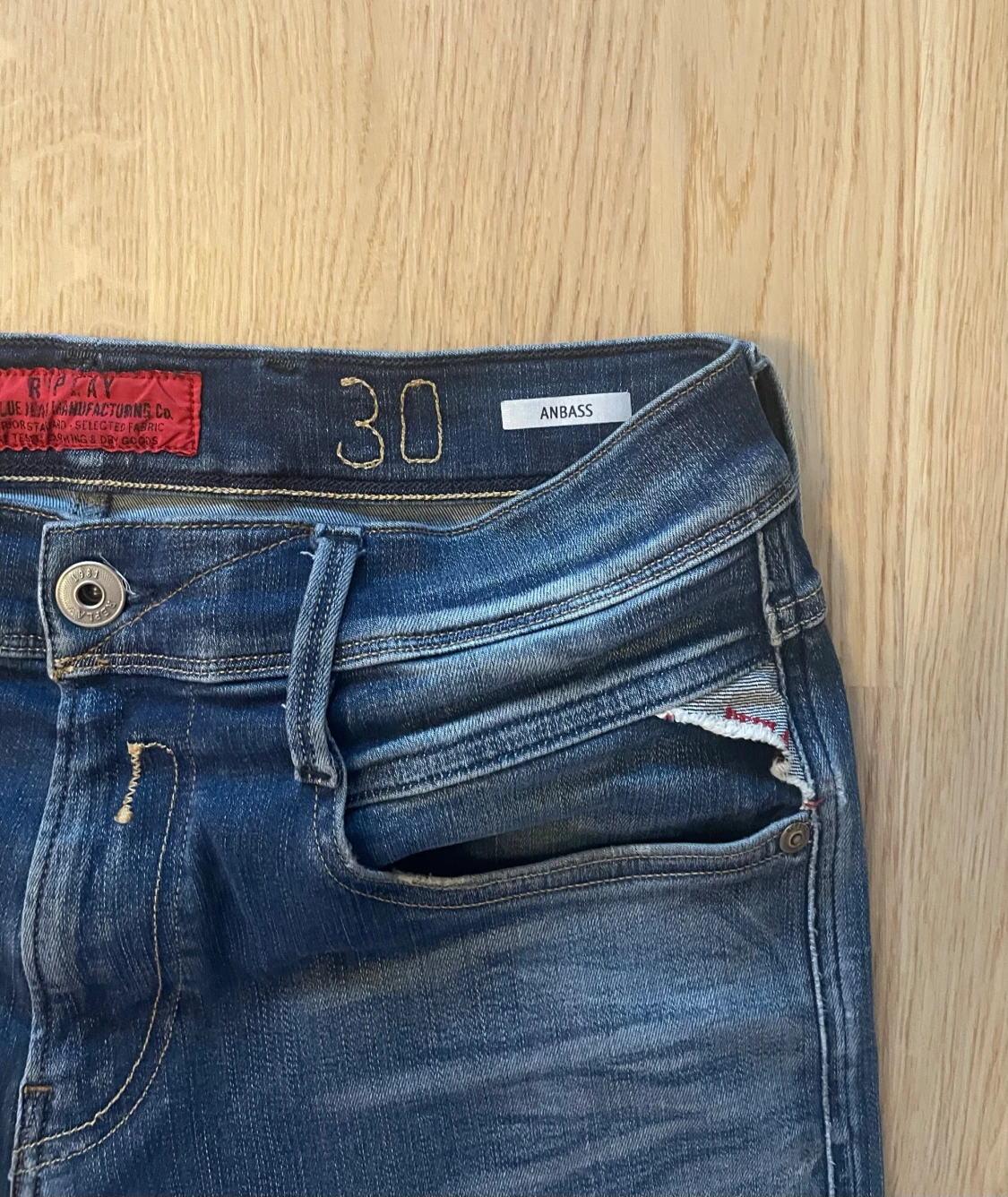 Blå Replay Anbass jeans W30 L30 - 2