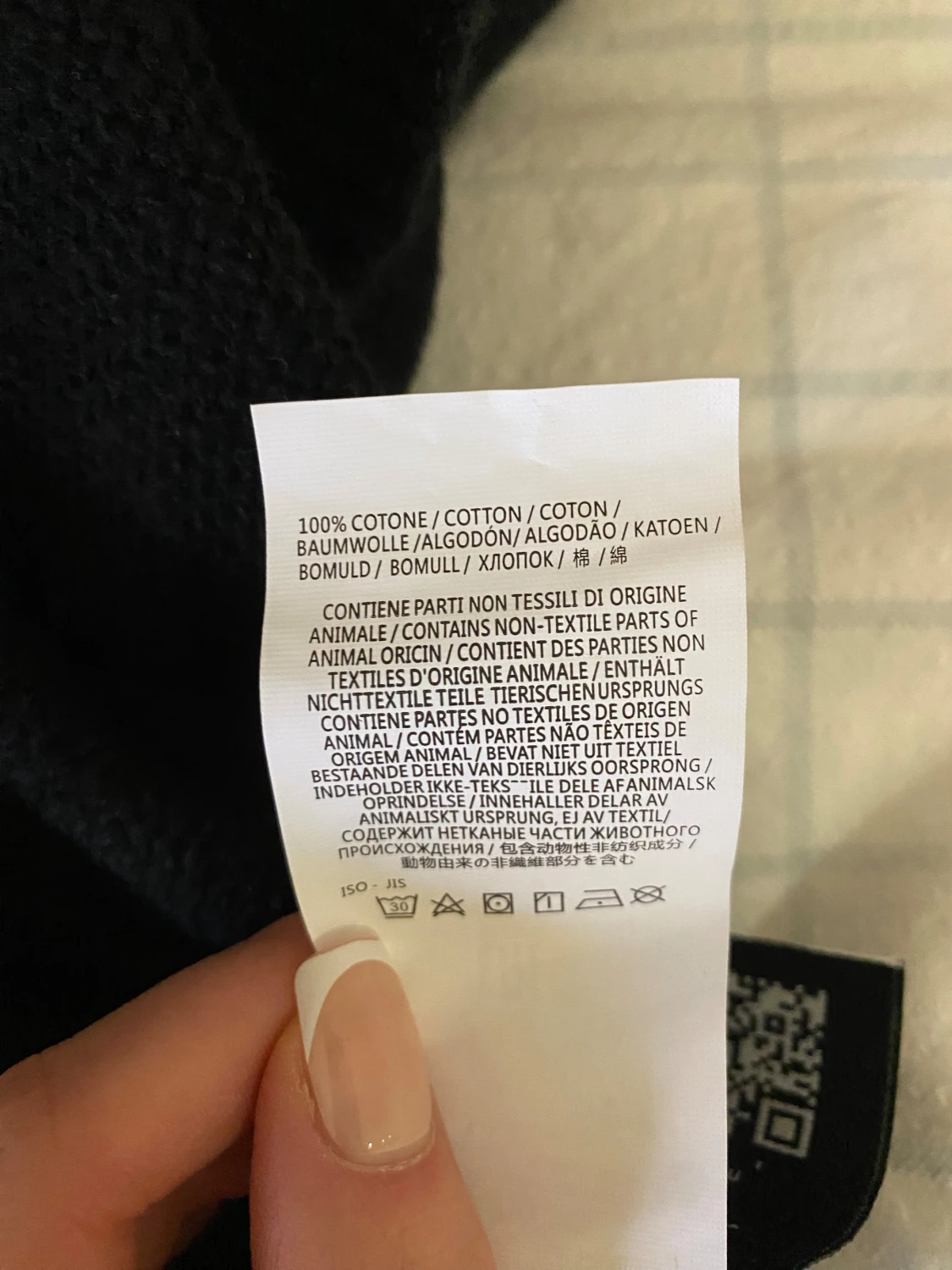 Svart stickad Stone Island tröja - 4