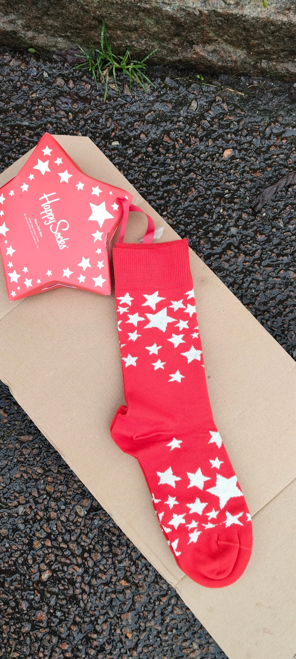 Happy Socks röda strumpor, storlek 36-40