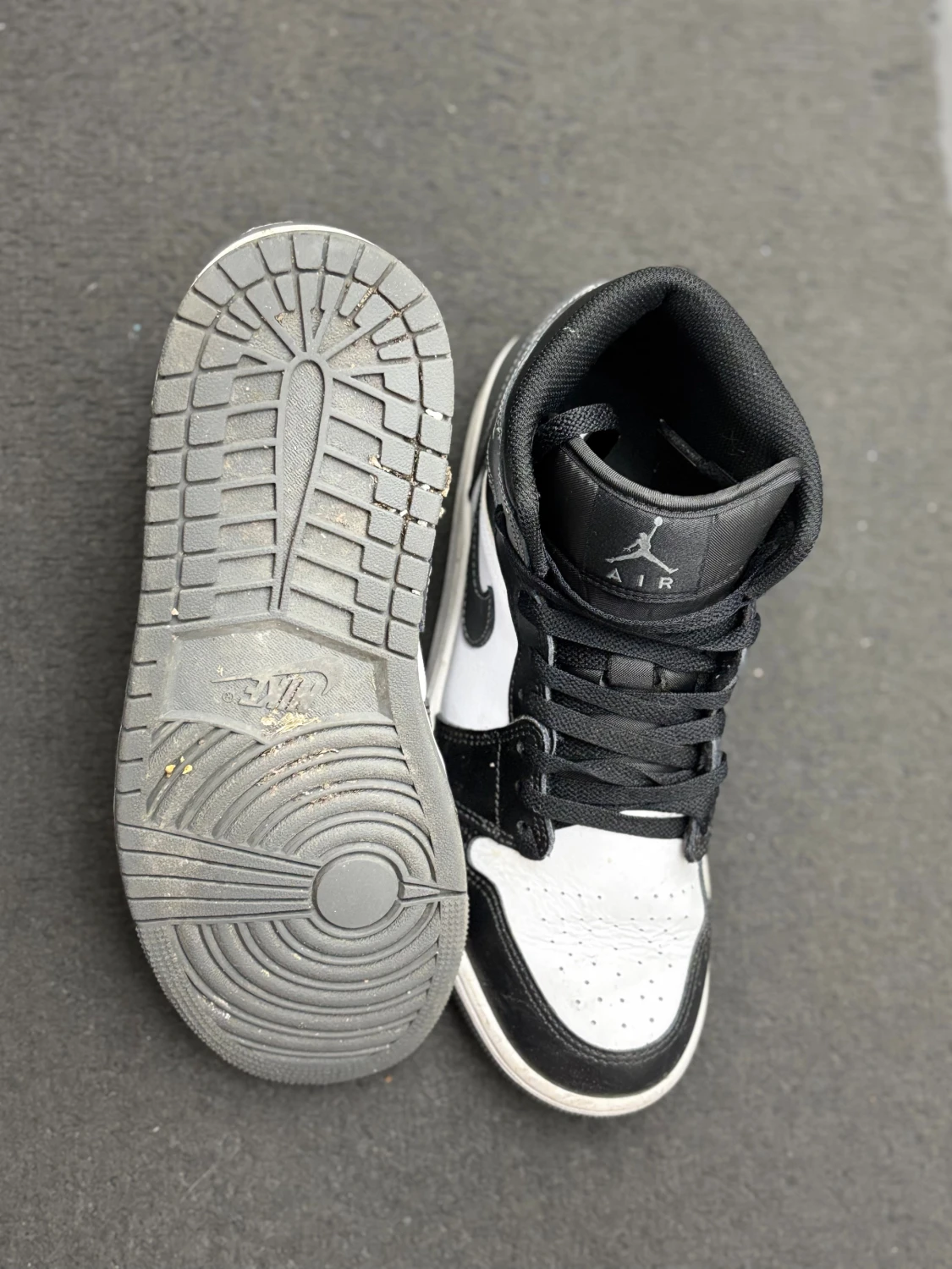 Nike Air Jordan 1 svart/vit/grå sneakers - 1