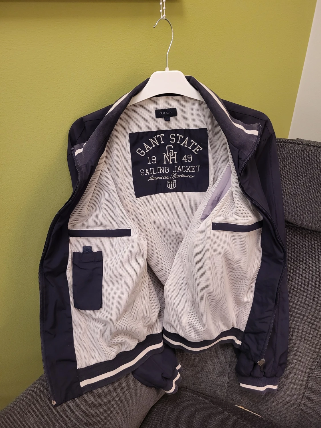Marinblå vindjacka från Gant - 4