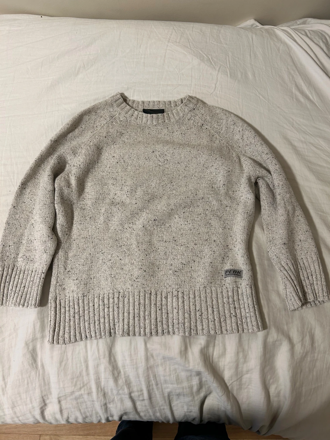 Beige stickad tröja Peak Performance