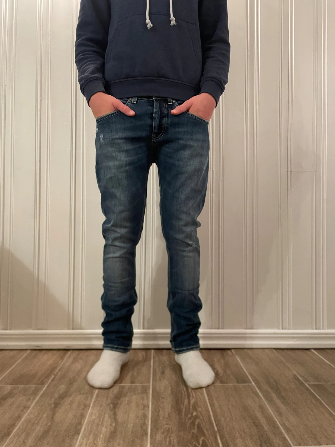 Blåa dondup jeans - 1