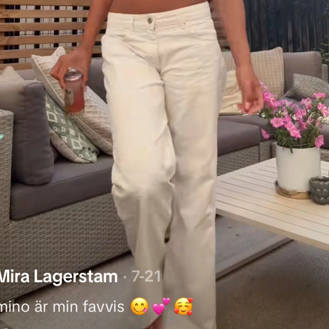 Vita populära jeans - 1