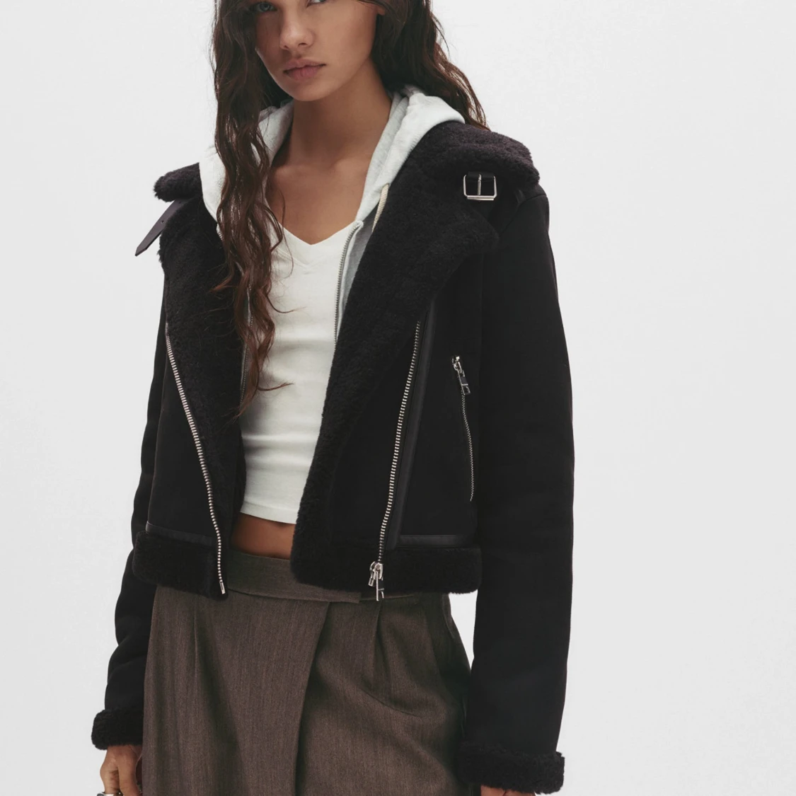 Svart teddyjacka från Pull&Bear - 2