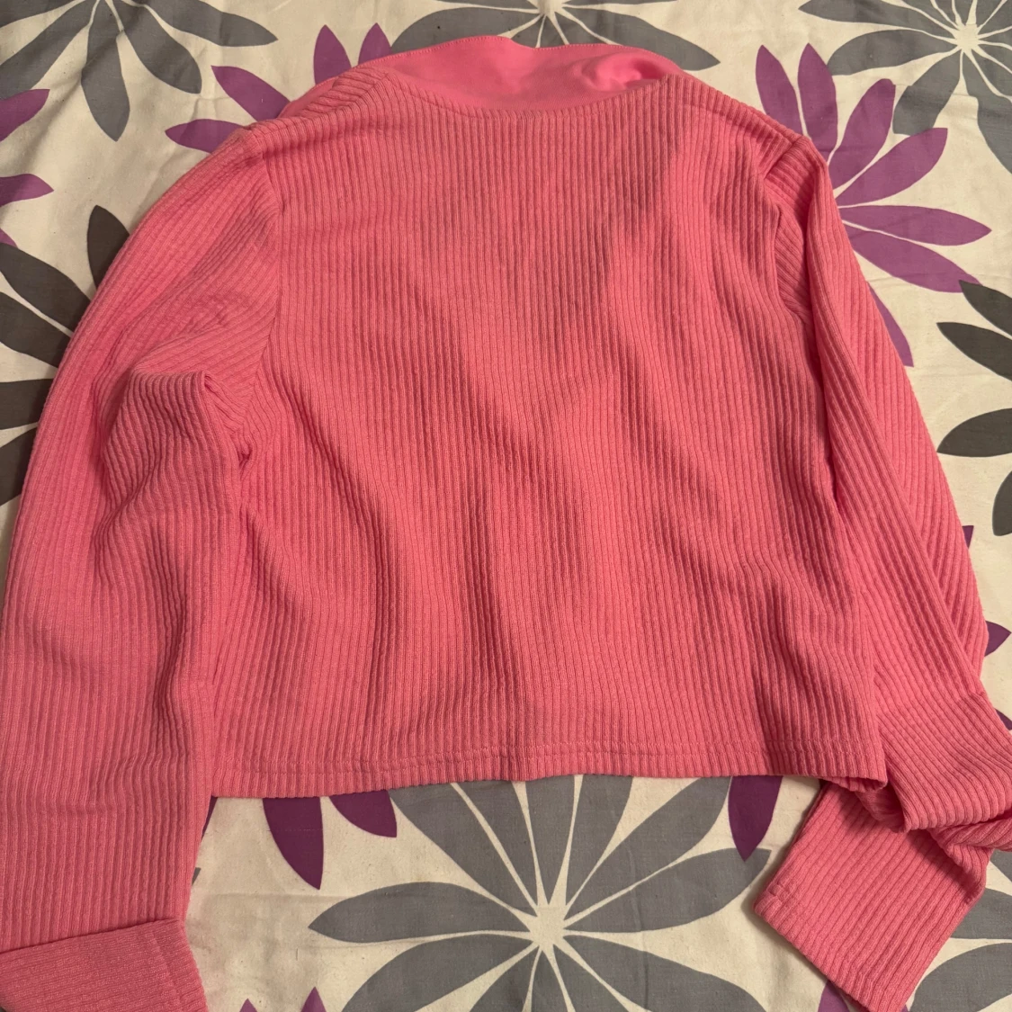 Rosa ribbad croppad topp H&M Divided - 1