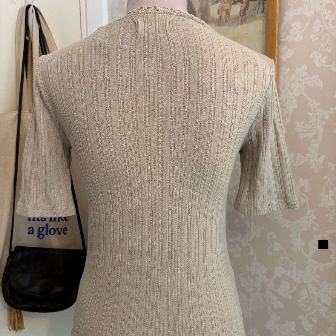 Beige ribbad topp Holly & Whyte - 1