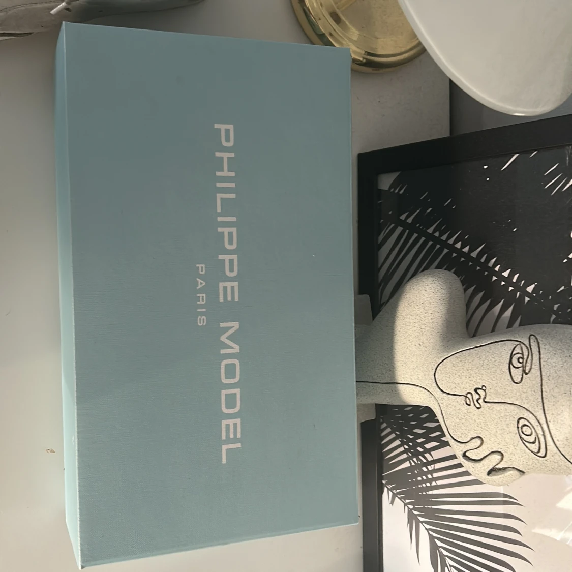 Vita Philippe Model sneakers med svarta detaljer - 2