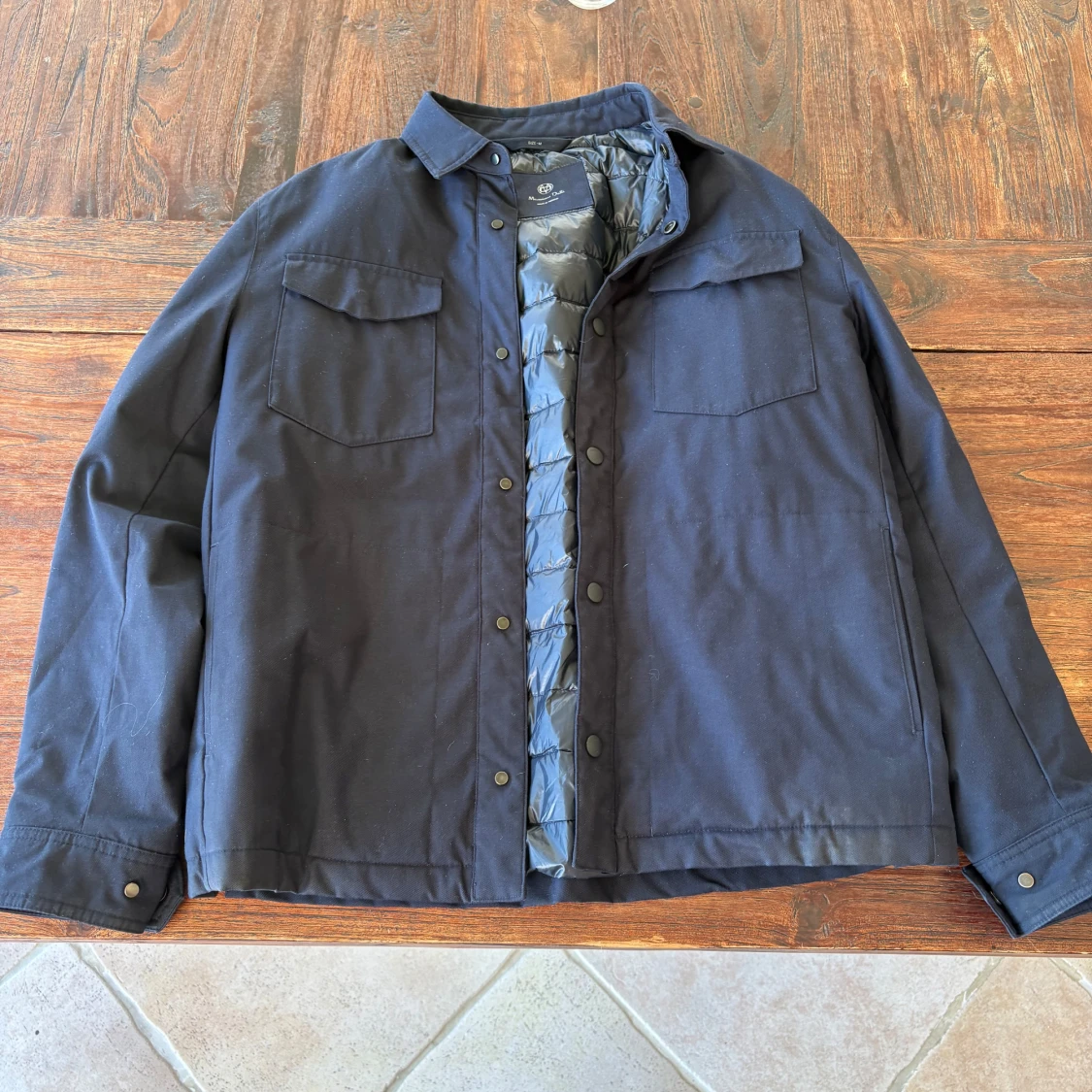 Mörkblå dunjacka från Massimo Dutti M