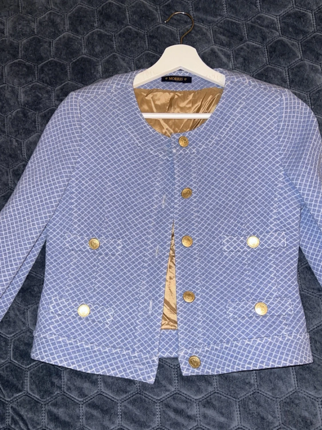 Blå rutig kavaj från Morris Lady - 3