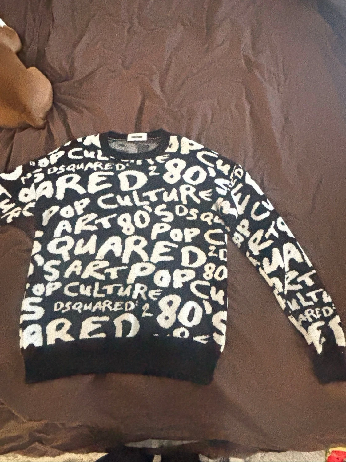 Svartvit stickad tröja Dsquared2 S - 1