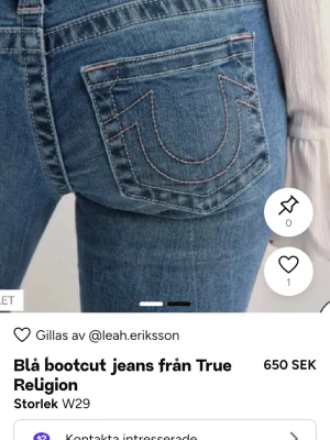 Blå bootcut jeans True Religion W29 - Blåa jeans 