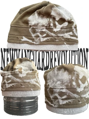 NVR Skull Beanie — 1 of 1 - instagram: @newvanguardrevolution  NVR Skull Beanie — 1 of 1 Handmade in Stockholm from reclaimed sweatshirts Hand-printed skull Relaxed fit