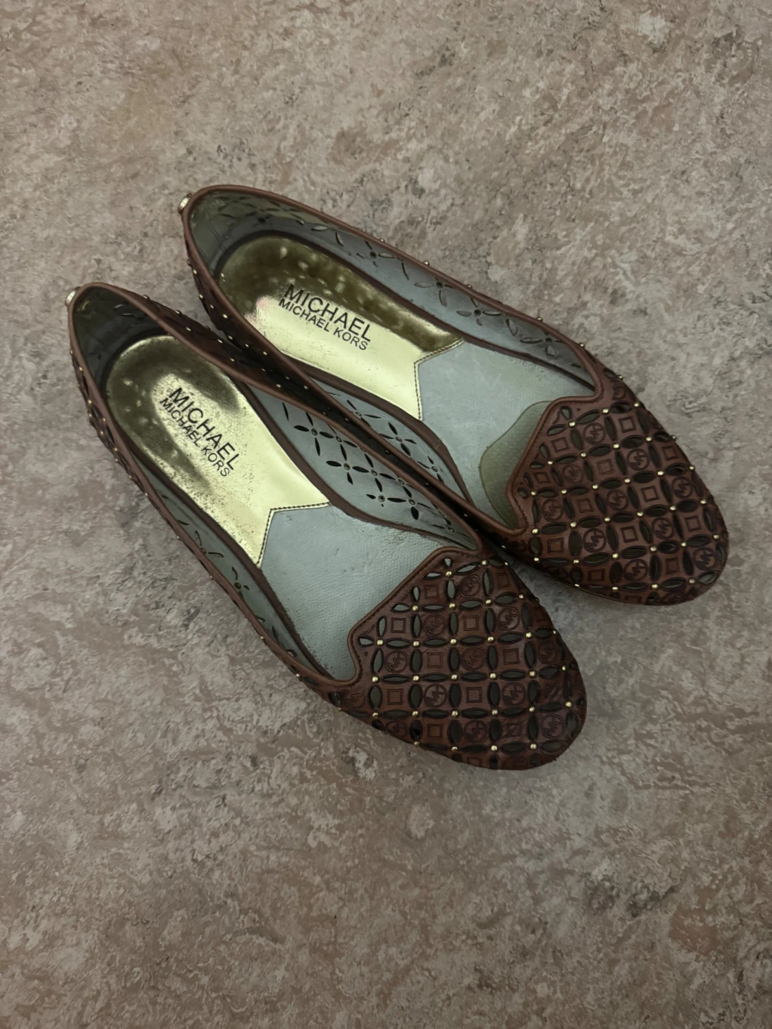 Bruna ballerinas från Michael Kors