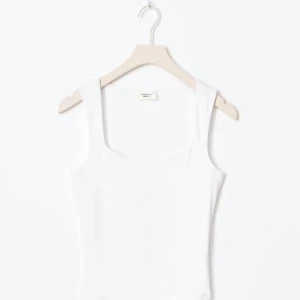 Vitt linne - Vitt linne med tjocka band från ginatricot i storlek xss