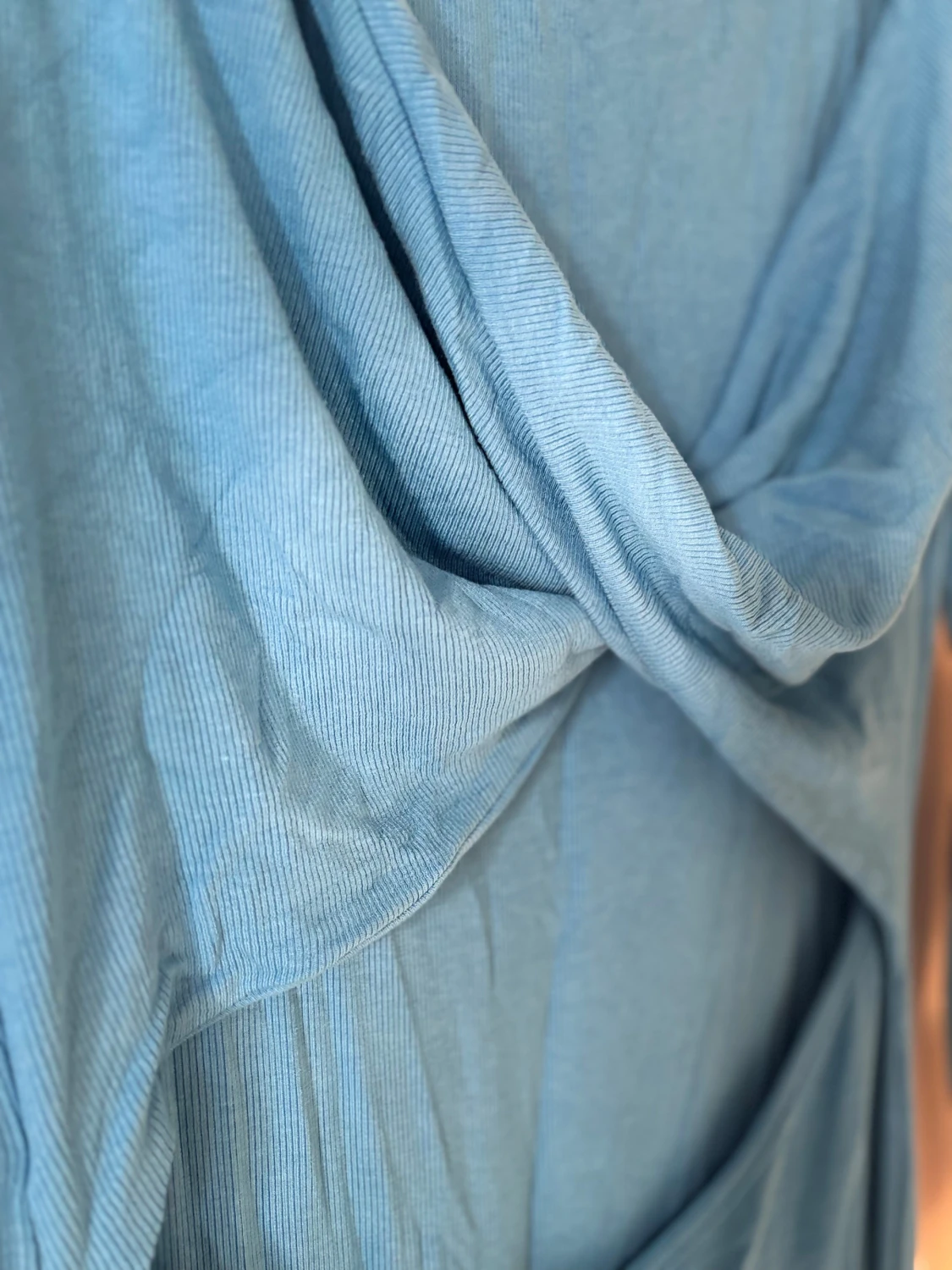 Blå stretchig klänning  - 1