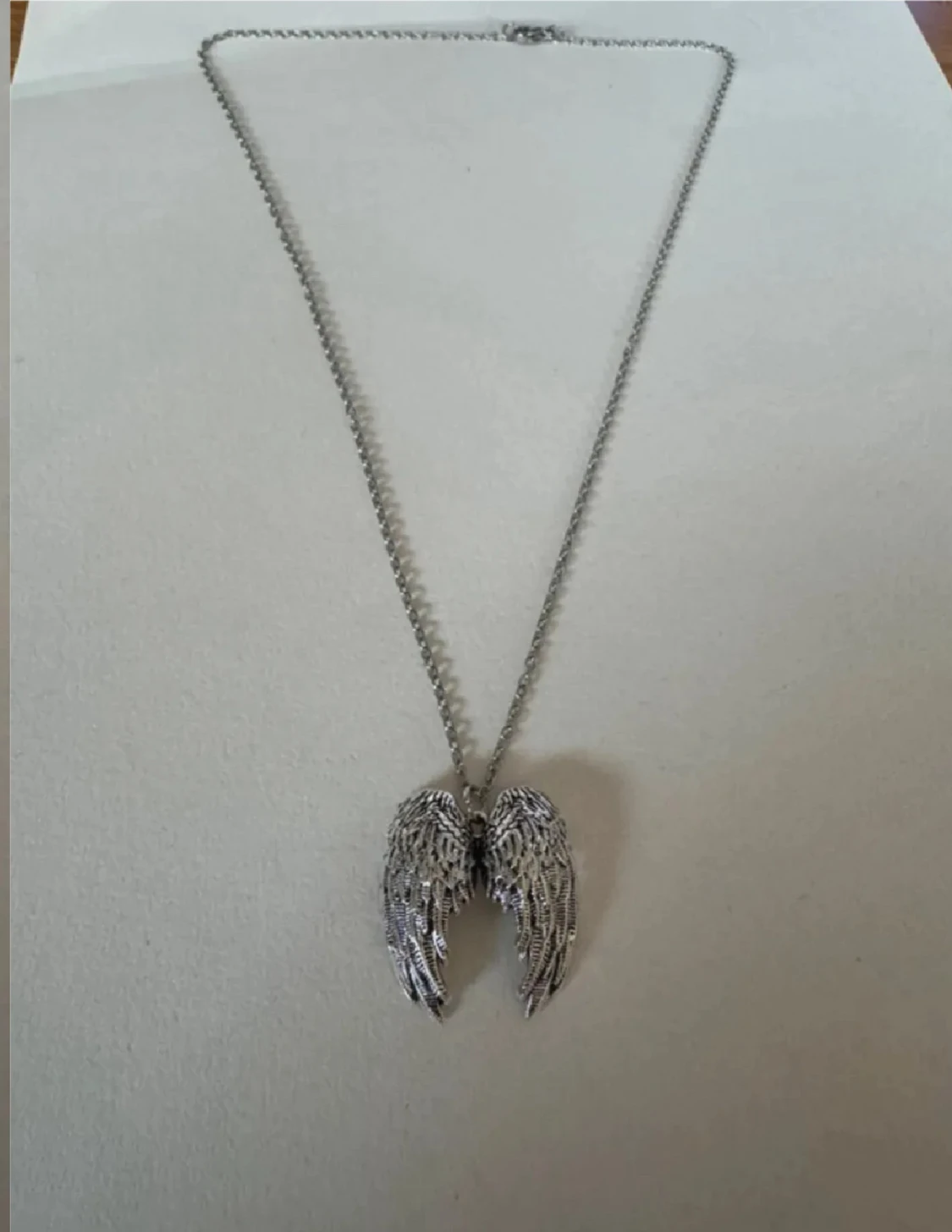 Silverhalsband änglavingar  - 3