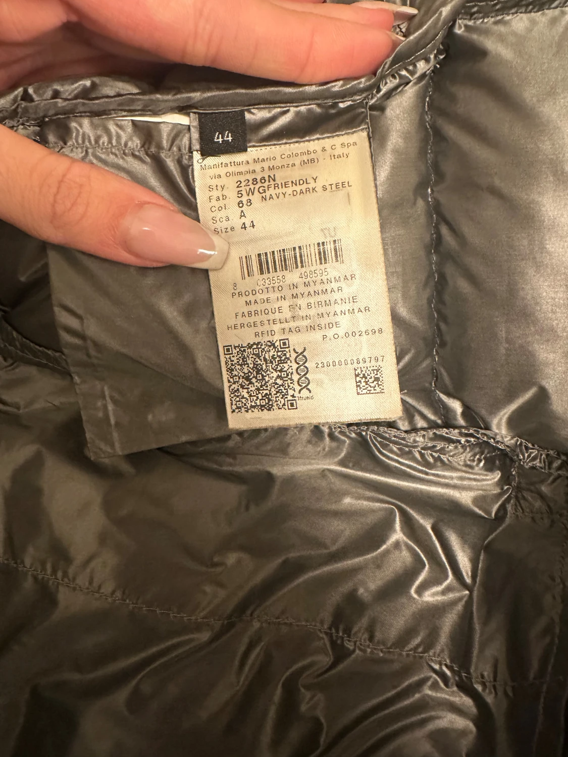 Mörkblå dunjacka från Colmar - 3