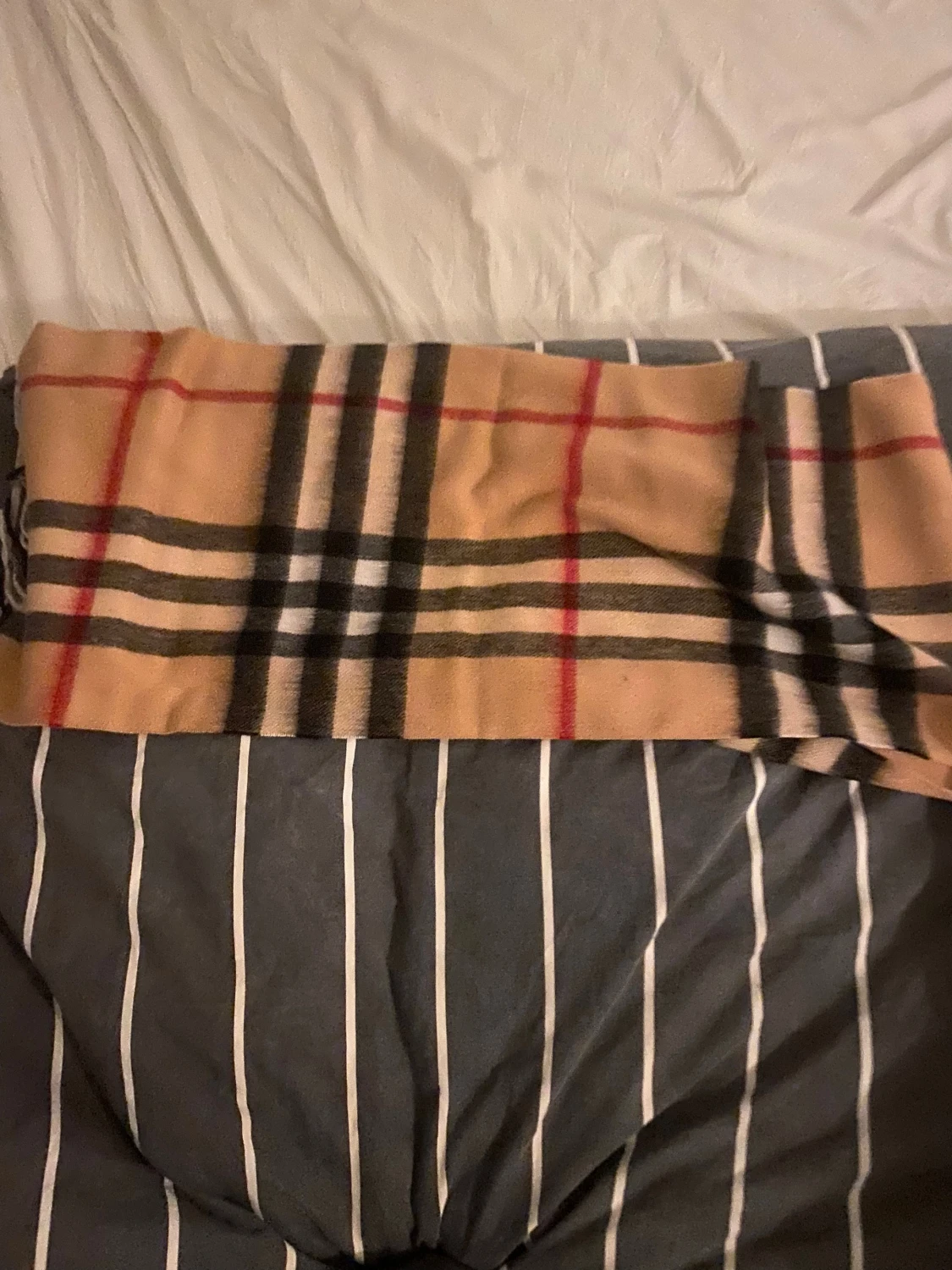 Rutig Burberry Halsduk i kashmir - 2