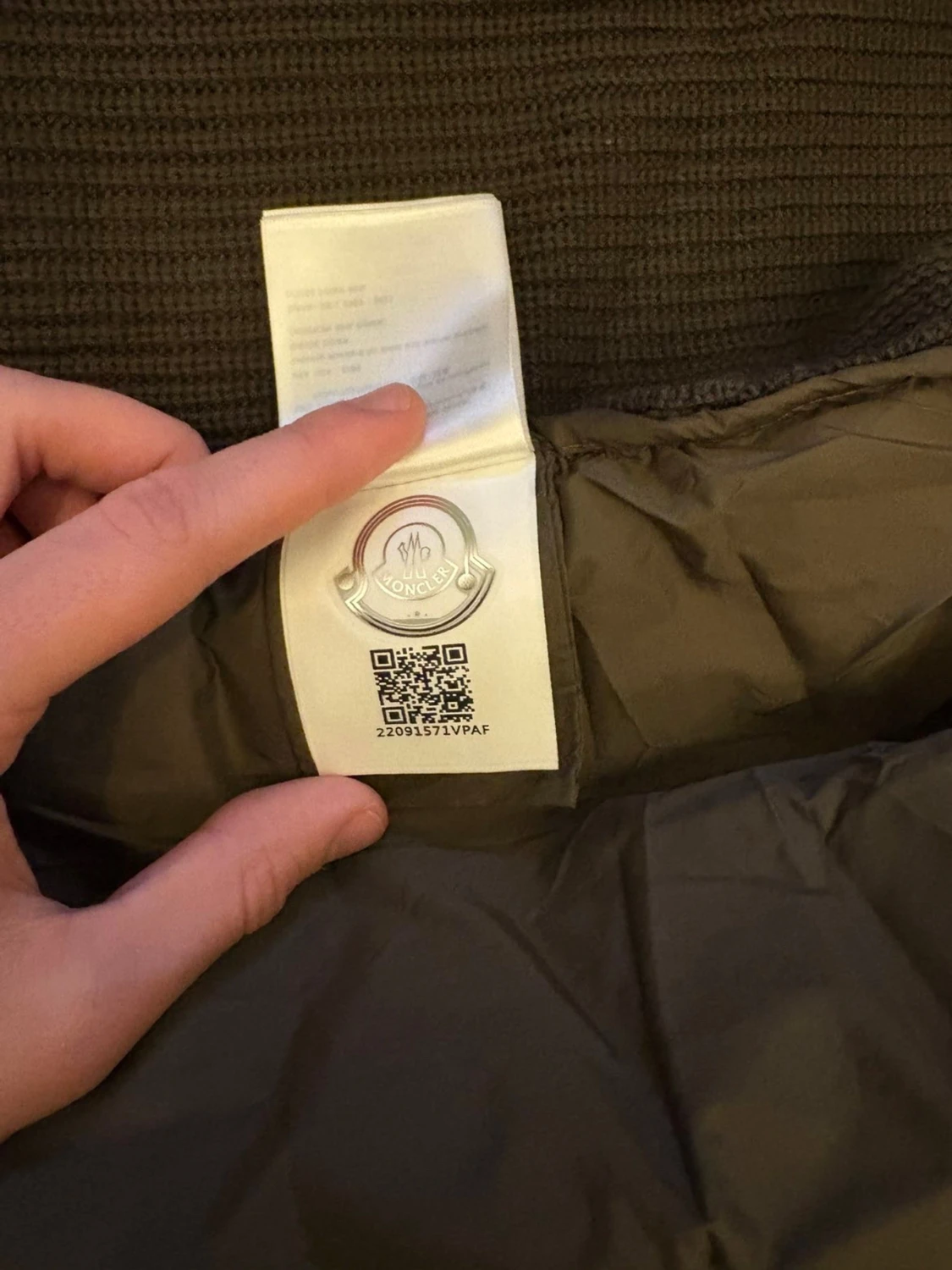 Moncler brun pufferjacka med huva - 2