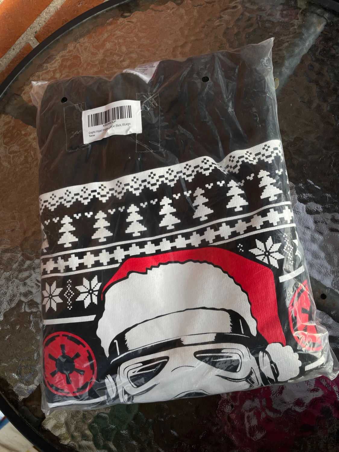 Ny svart jultröja tröja med Star Wars Stormtrooper motiv. Strl XXL