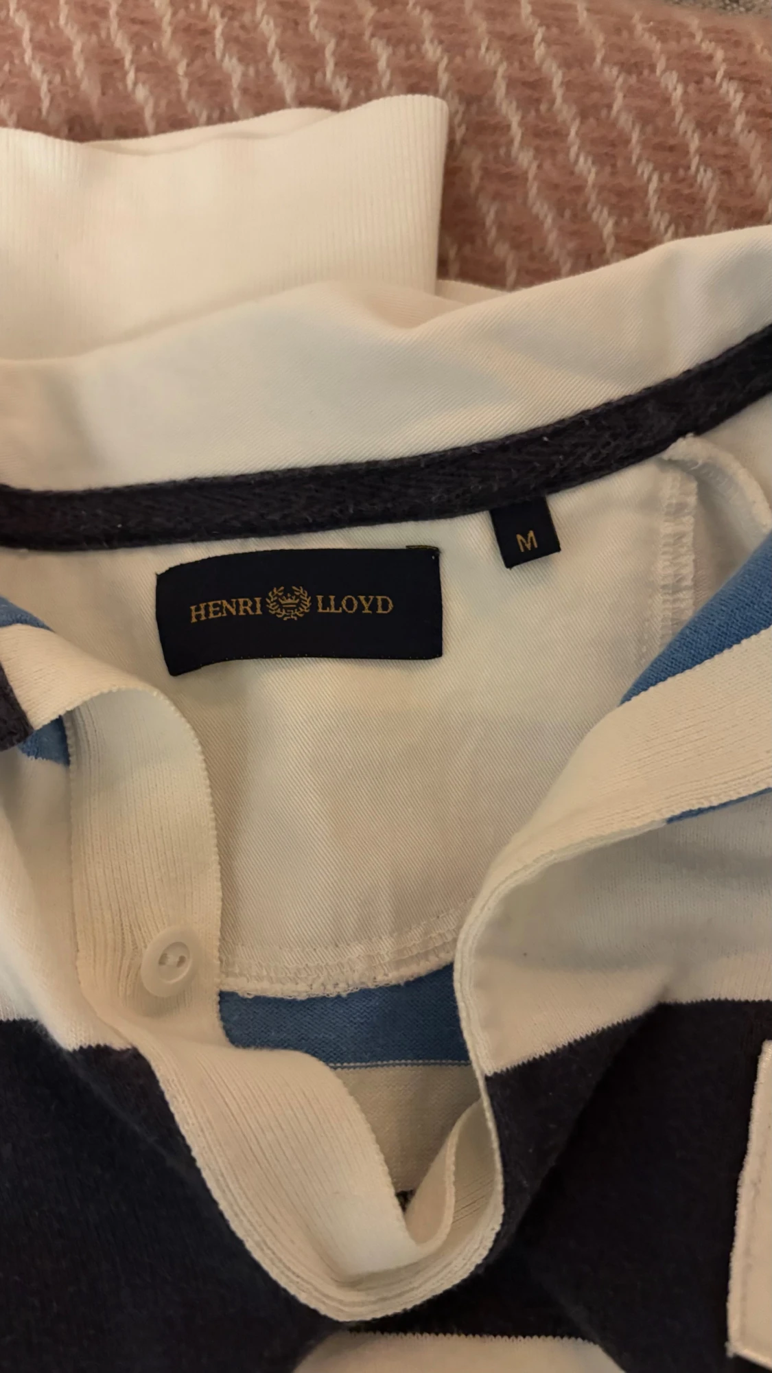 Randig rugbytröja Henri Lloyd blå/vit - 1