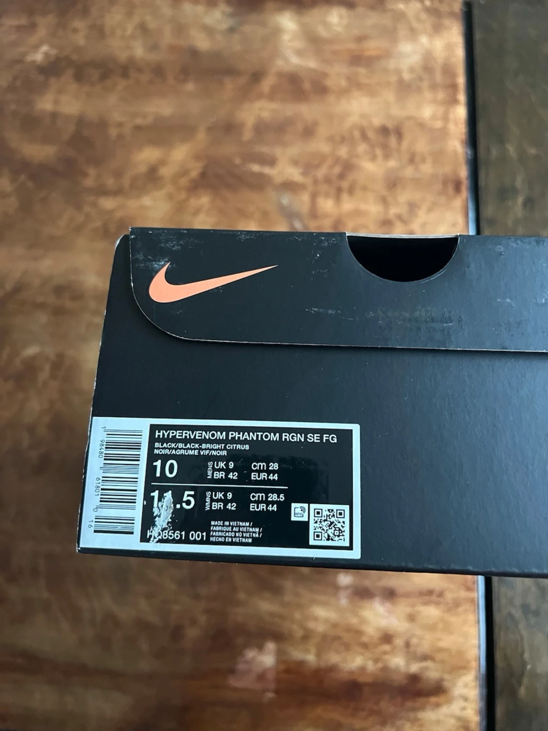 Nike Hypervenom fotbollsskor orange/svart - 5