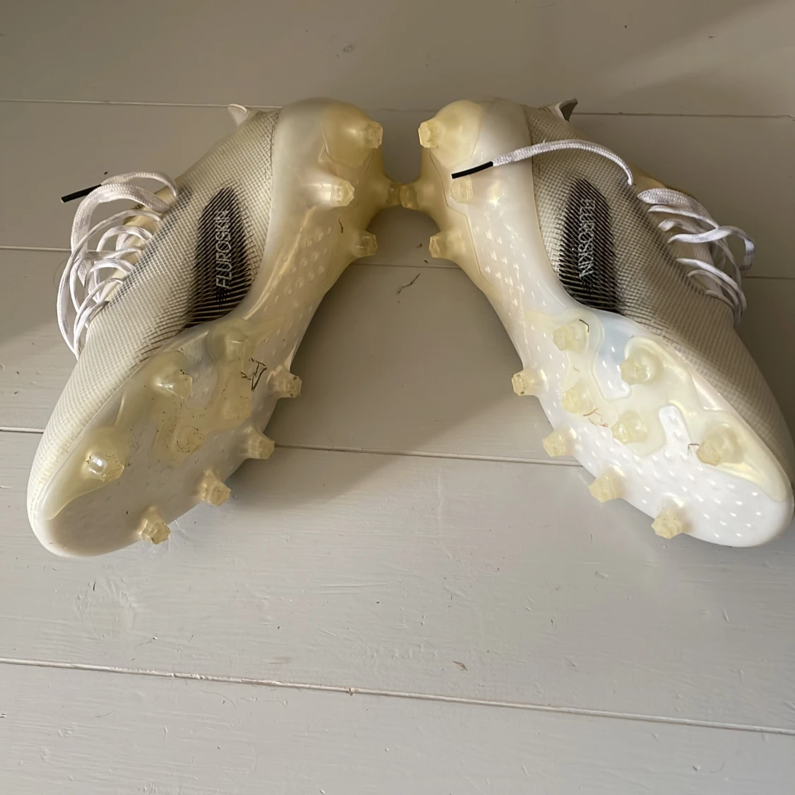 Adidas vita fotbollsskor med snörning - 4