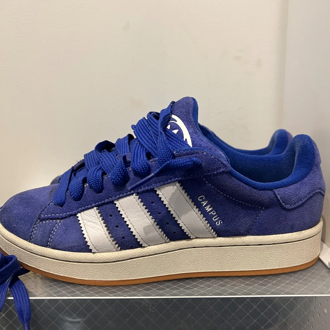 Blå Adidas Campus sneakers mocka - 2
