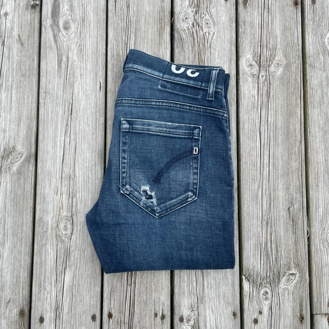 Mörkblåa Dondup George jeans