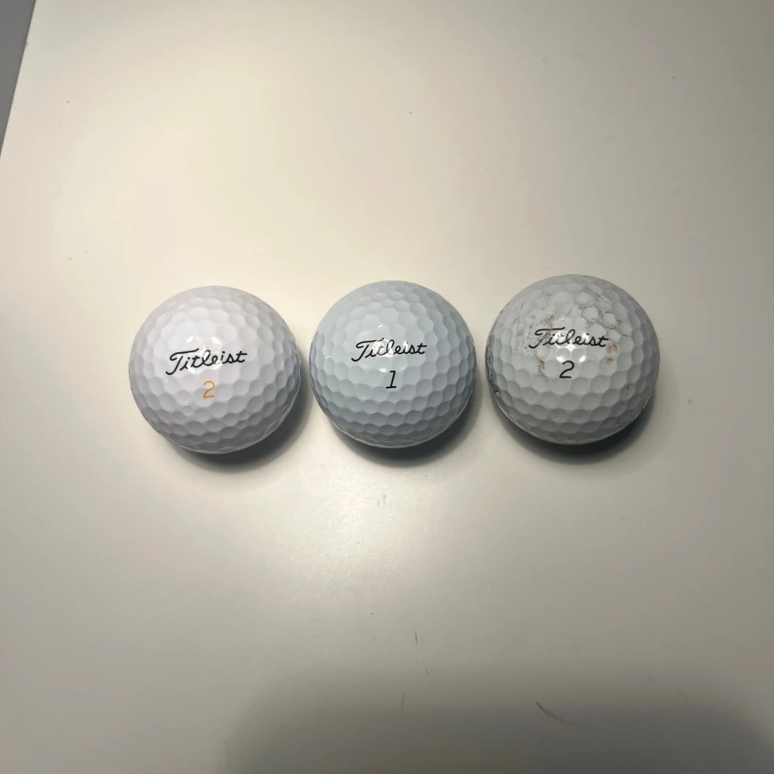 3 stycken Titleist golfbollar