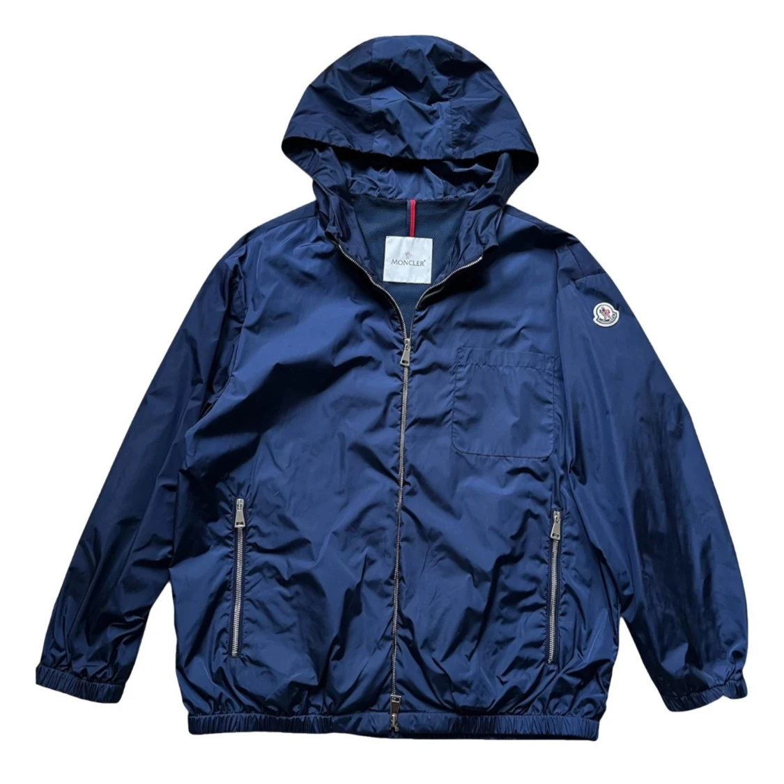 Marinblå vindjacka Moncler 100% äkta (Authenticerad)