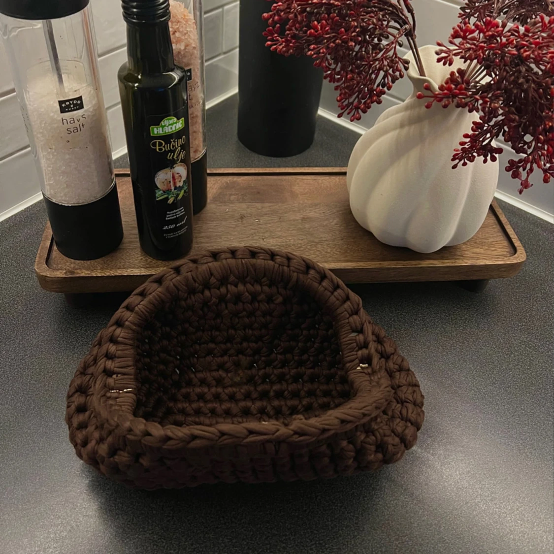 Brun clutchväska - 1