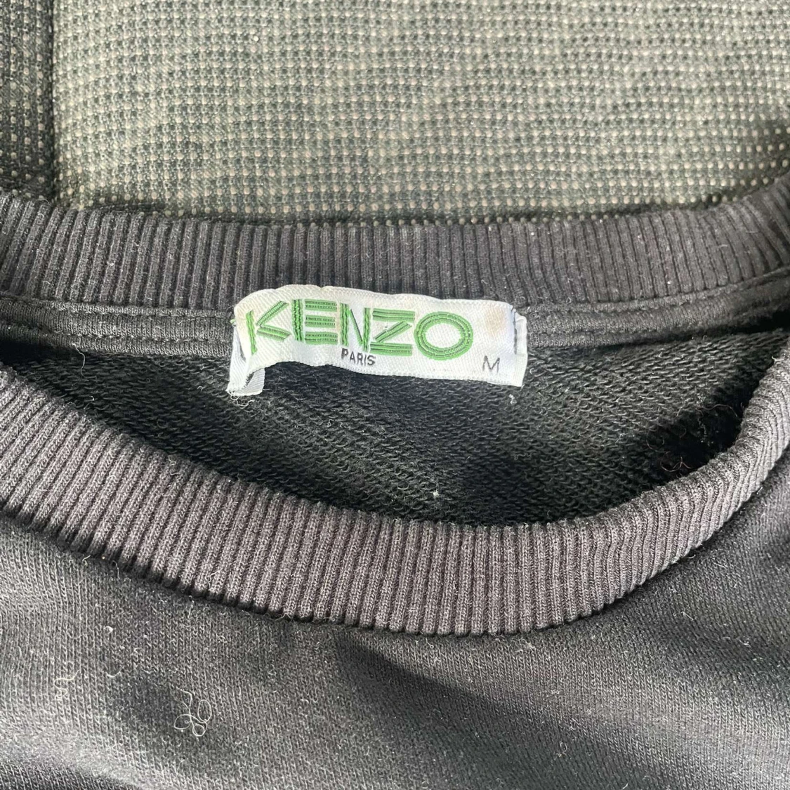 Svart Kenzo sweatshirt med tigerbrodyr - 1